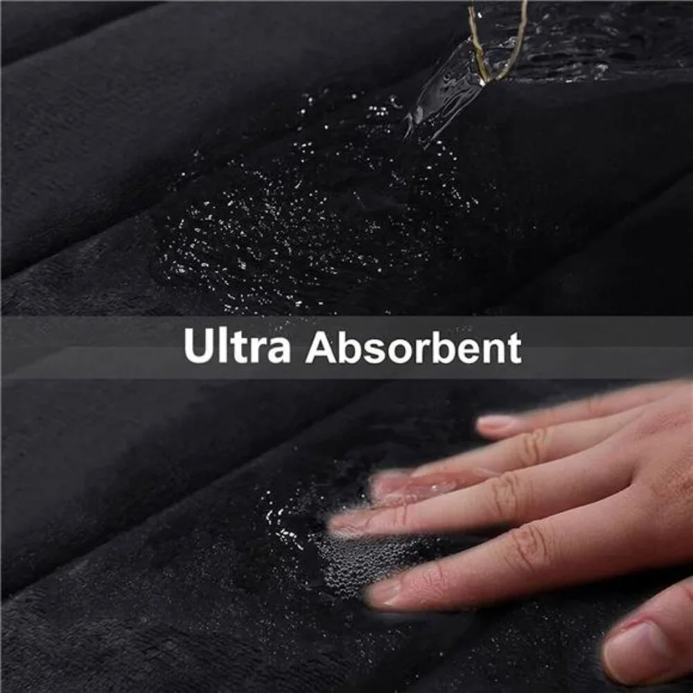 Memory Foam Bath Mat Soft Non Slip Bathroom Rug Water Absorbent Machine Washable